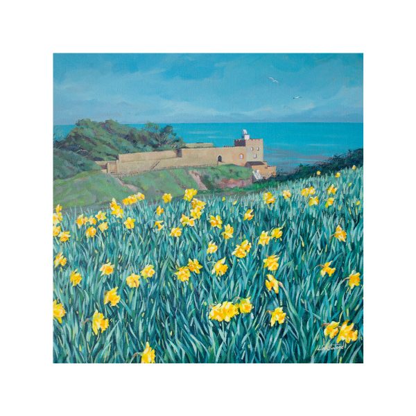 Art Giclée Print of Sidmouth by Lorraine Westwood – 'Sidmouth Daffodils'